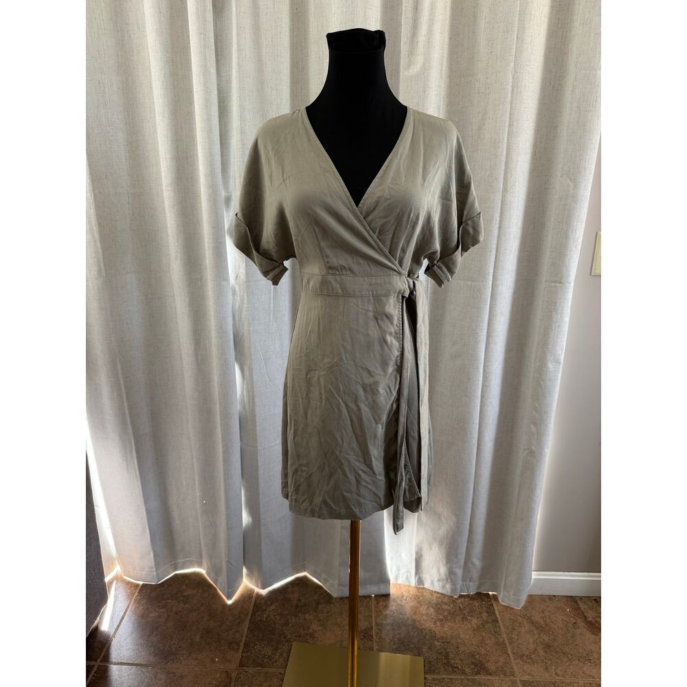 Green Wrap Dress By Forever 21 Size Medium
